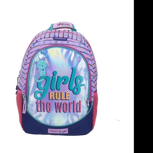 MOCHILA PRIMARIA NIÑA HAPPY HG64582-U CHENSON PZA